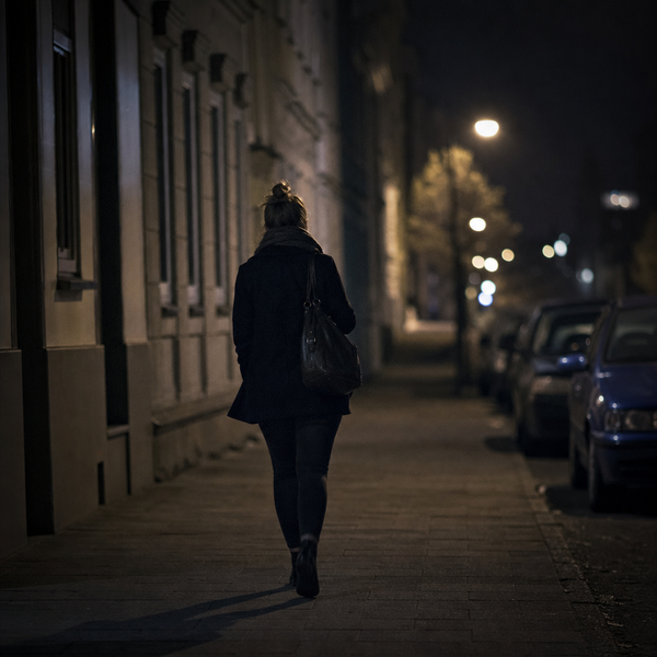 Abends unterwegs